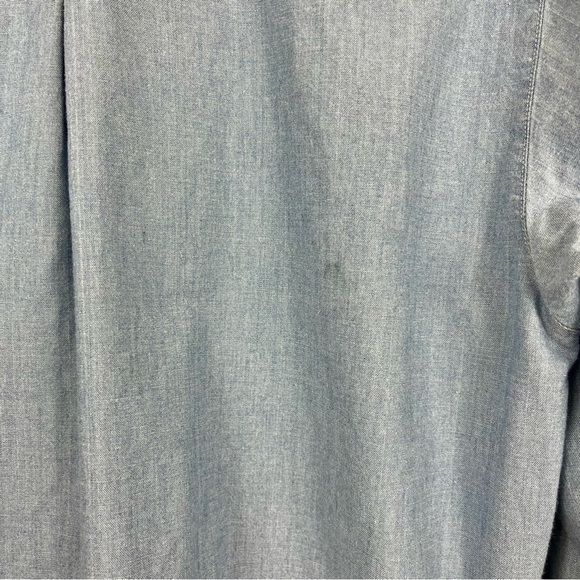 Foxcroft Blue Button Down Fall Long Sleeve Shirt | Size: 8 - Picture 8 of 8